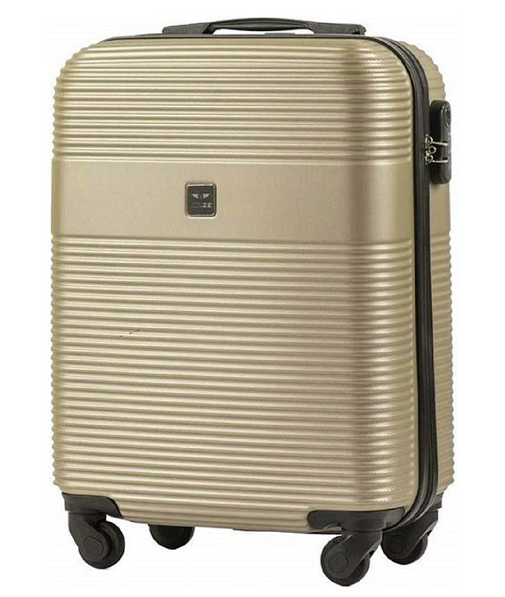 Валіза пластикова WINGS 5398 мікро 52 см шампань Київ - фото 1