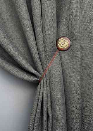 Магніти для штор і гардин Карпати набір 2 шт Венге з золотистим (81-261) Київ