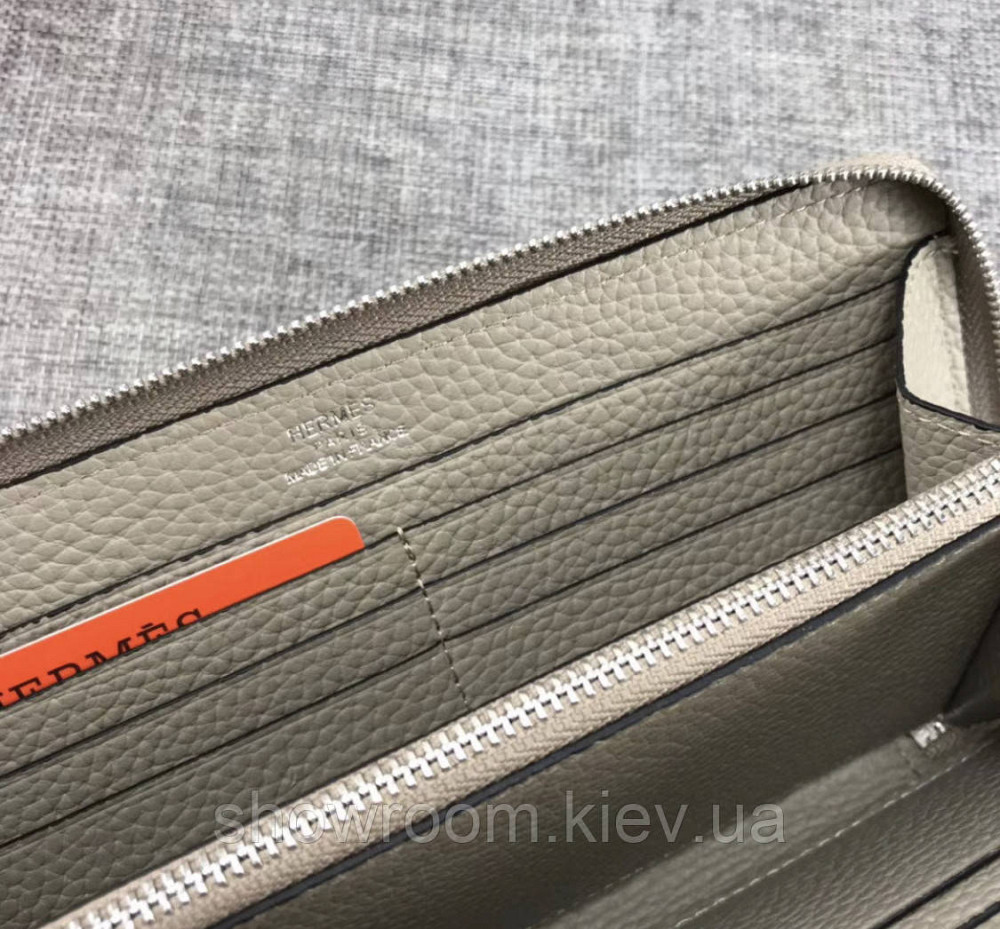 Жіночий шкіряний гаманець на блискавці H (506) кольору тауп Київ - фото 5