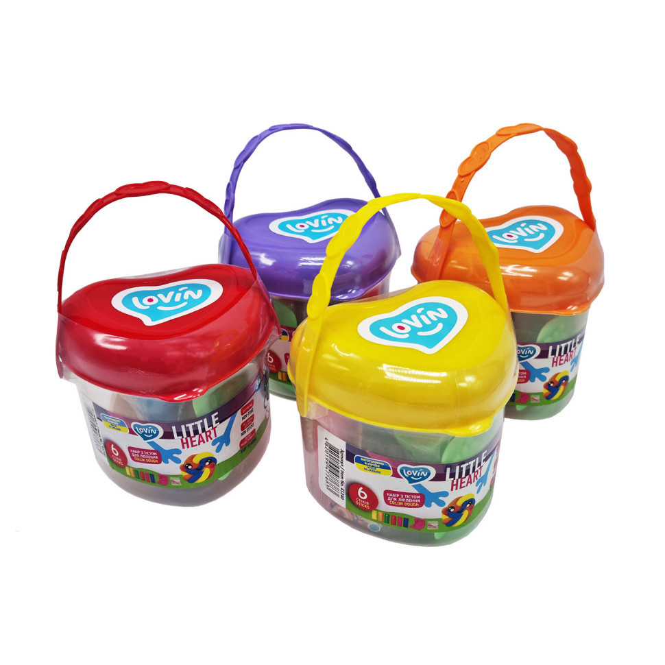 Набор для лепки с тестом Little Heart 41240, 6 стиков Винница - изображение 2