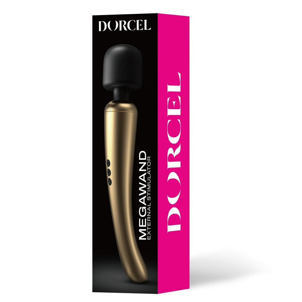 Мощный вибромассажер Dorcel Megawand Gold перезаряжаемый, 160 режимов Sex Aura Киев - изображение 4