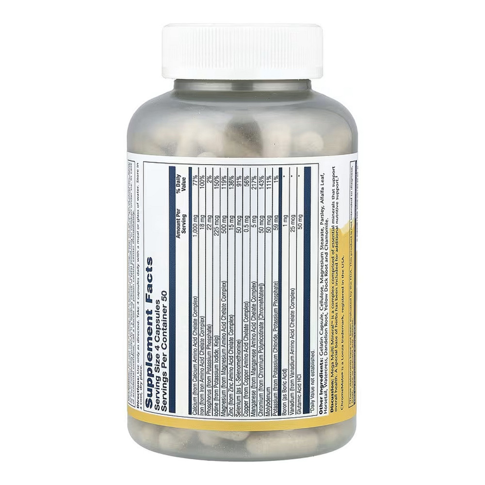 Мультиминеральный комплекс без железа Solaray Multi Mineral  200 капс Киев - изображение 2