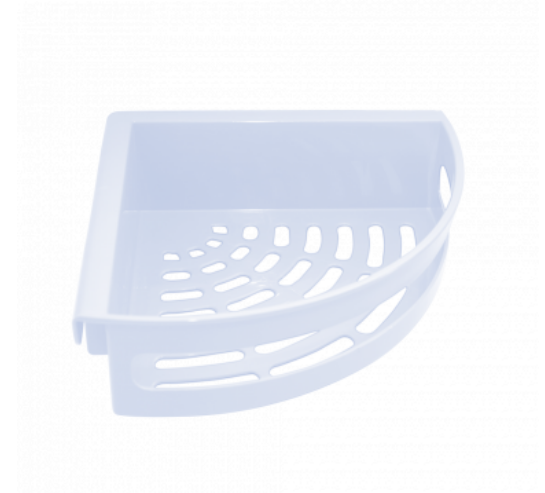 Полиця для ванної кімнати кутова біла Алеана Житомир - изображение 1