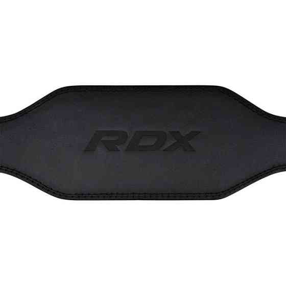 Пояс для важкої атлетики RDX 6 шкіряний Full Black S Каменское