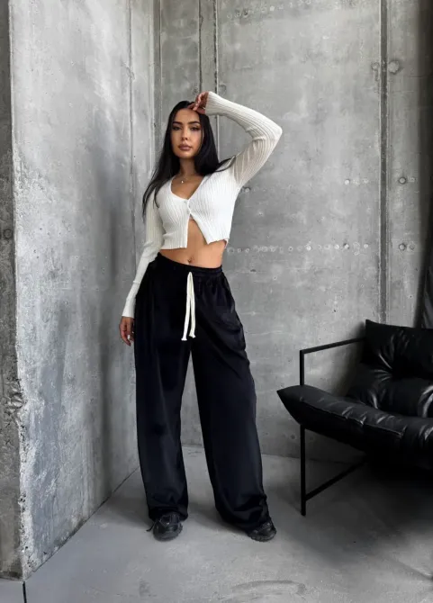 Велюрові жіночі брюки вільного крою з високою посадкою Одеса - фото 11