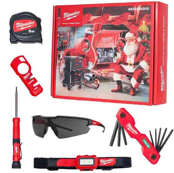 Подарунковий набір інструментів CHRISTMAS PROMO 2025 (6шт.) MILWAUKEE Одеса