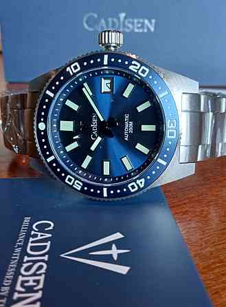 Часы Cadisen Submariner NH35 38mm дайвер. Киев