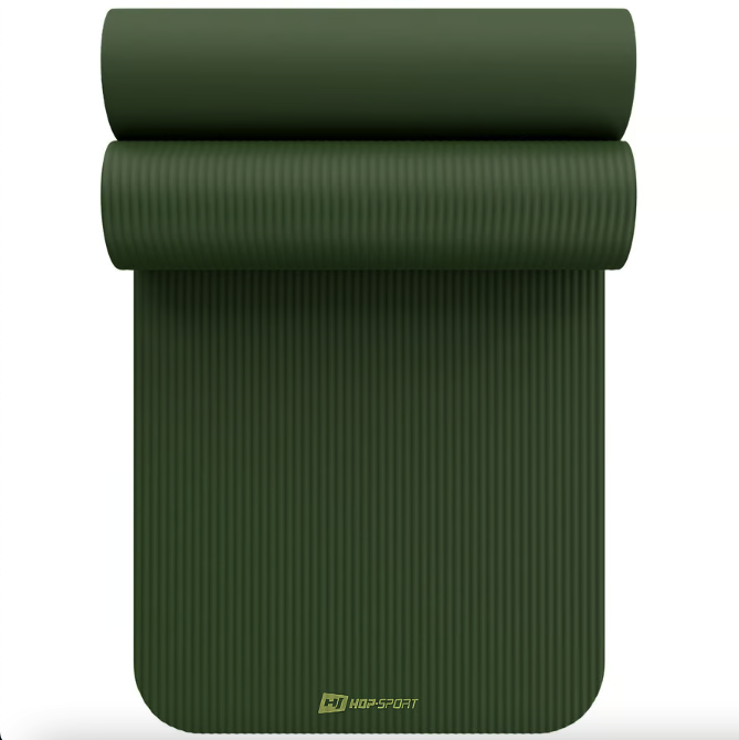 Колрик для йоги Hop-Sport HS-NB015GM NBR 1,5см темно-зеленый Киев - изображение 1