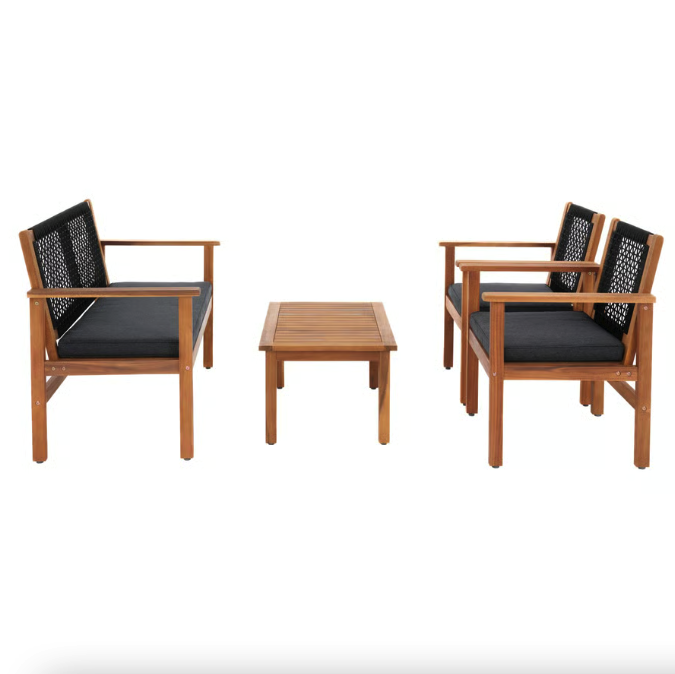 Комплект садових меблів Di Volio Marata чорний Київ - фото 1