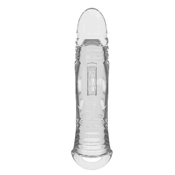 Подовжуюча насадка PRETTY LOVE - Penis Sleeve 8.7" Extender Clear, BI-026241NM Sex Aura Київ