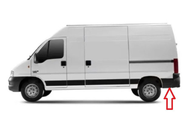 Накладка бокова задня ліва за аркою GP Peugeot Boxer 1 Тип 244 37x34cm (1308127070) Київ - фото 2