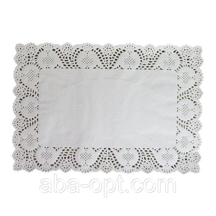 Салфетки ажурные Бумажные прямоугольные 30 х 40 см ( 100 шт).Aba-Opt Одесса - изображение 1