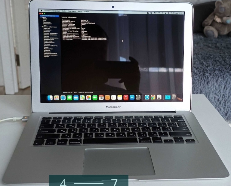Ноутбук: MacBook Air 14" Big Sur / Core i5/4 ОЗУ / 128Gb. SSD. Київ - фото 4