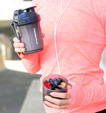 Шейкер спортивний SmartShake Original2GO 600ml Dark Gray Каменское - изображение 9