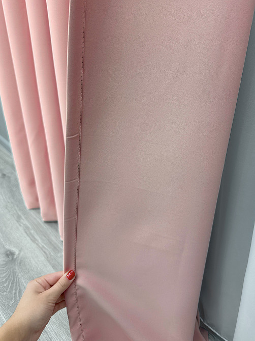 Комплект готових штор VR-Textil Блекаут Midnight № 1226ш Світло-пудровий 100х290 см 2 шт (31-467) Київ - фото 15