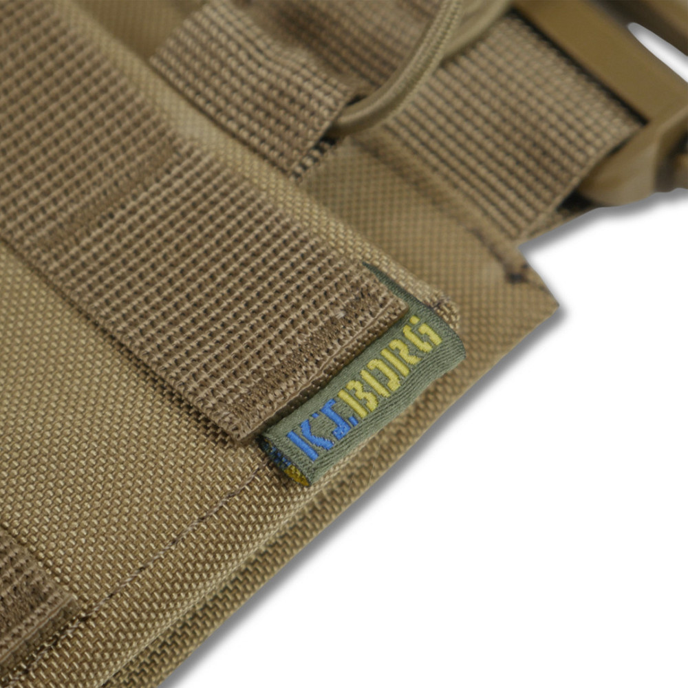 Зʼємна передня панель до плитоноски з підсумками під 3 магазини койот Київ - фото 5