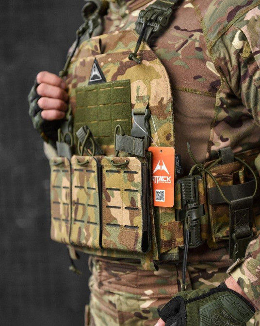Тактична плитоноска Attack 4 точки швидкого скидання ВТ7472 Одеса - фото 9