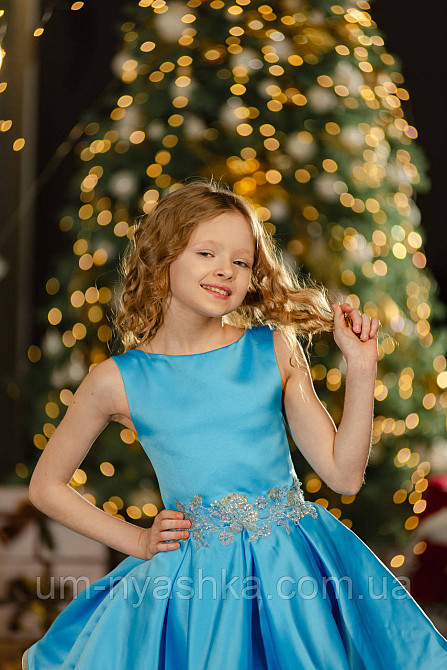 Детское нарядное голубое платье с блестками 122-134 Кривой Рог - изображение 7