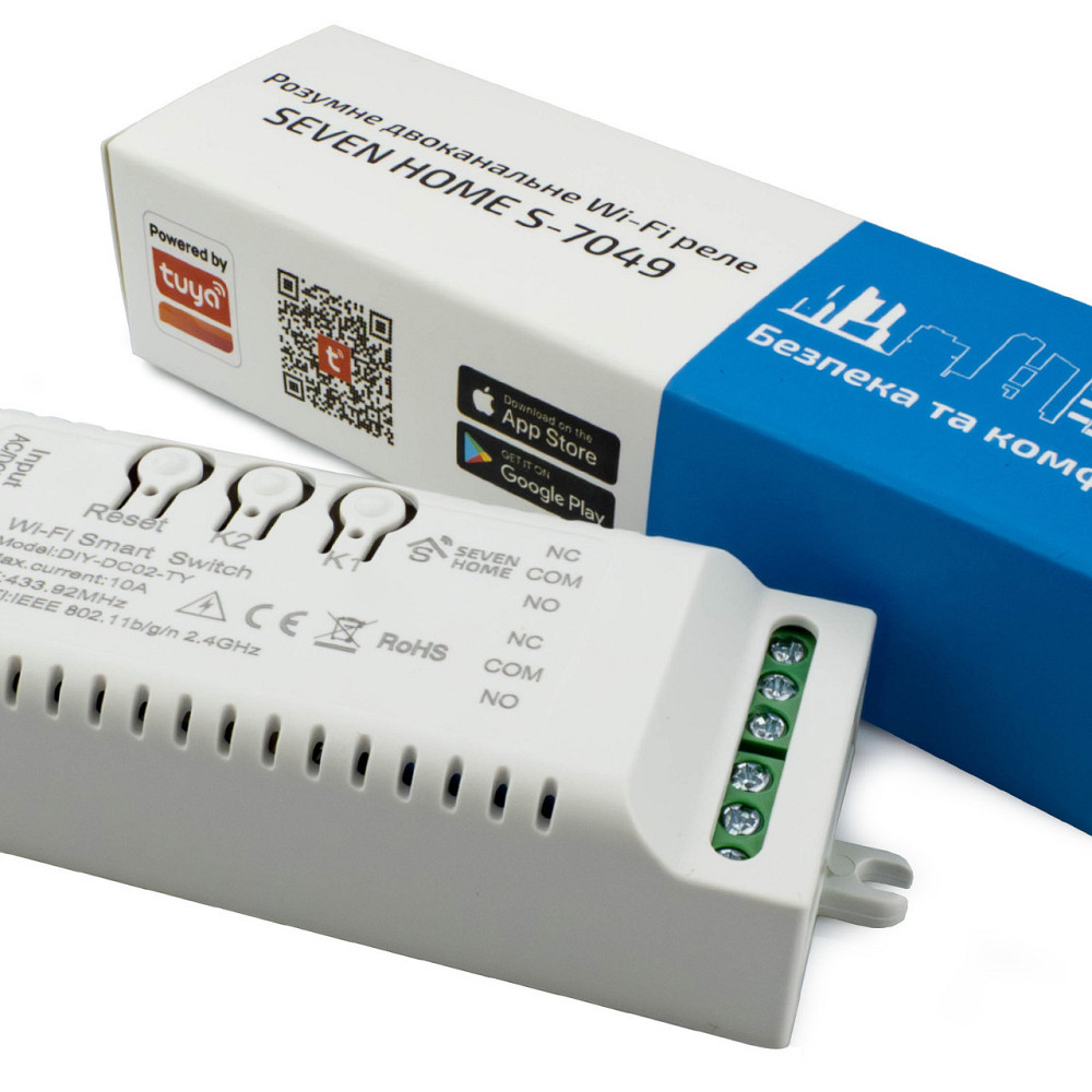 Умное двухканальное Wi-Fi реле SEVEN HOME S-7049 Киев - изображение 17