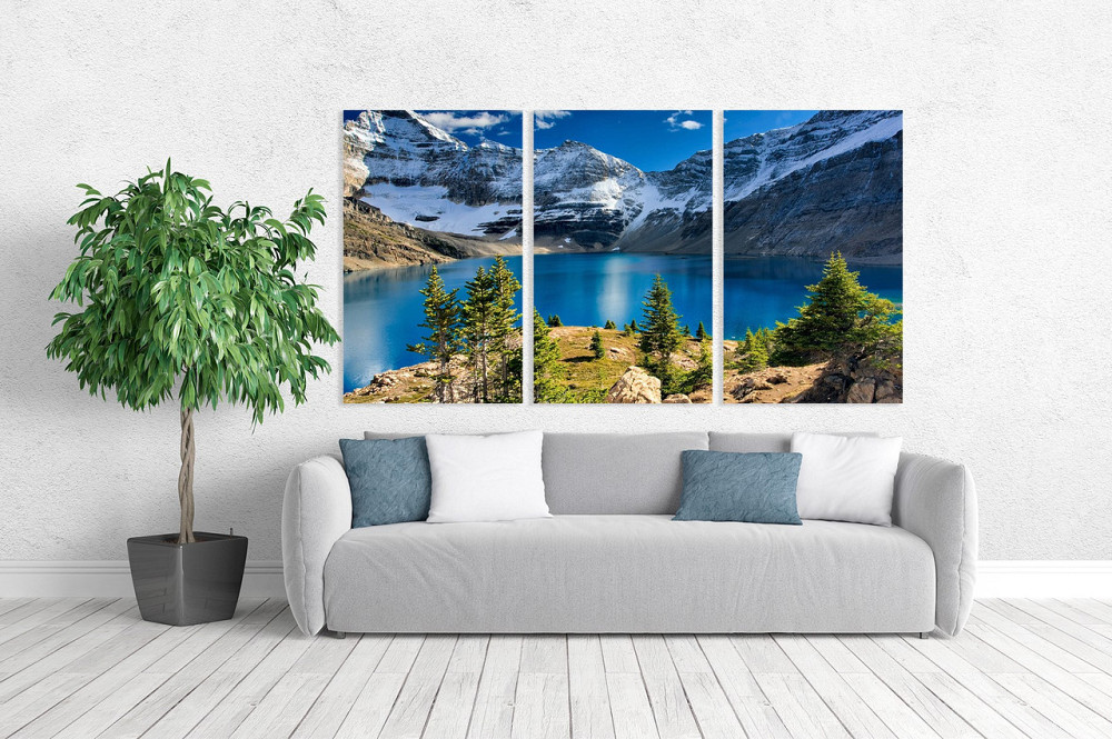 Модульная картина в гостиную / спальню  Гори та озера   ART-238_3A 100х150 см Киев - изображение 2