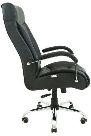 Офісне Крісло Керівника Richman Magistr Fly 2230 Хром М3 MultiBlock Чорний Київ