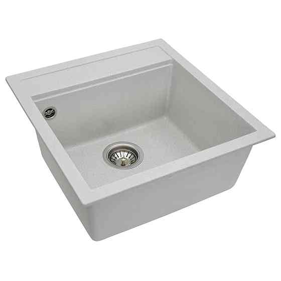 Гранітна мийка для кухні VALESO FIESTA 5149 матова Біла в крапку Коломыя