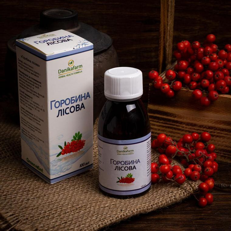 Натуральна домішка ДанікаФарм БАЖ Горобина лісова 100 мл Київ - фото 1