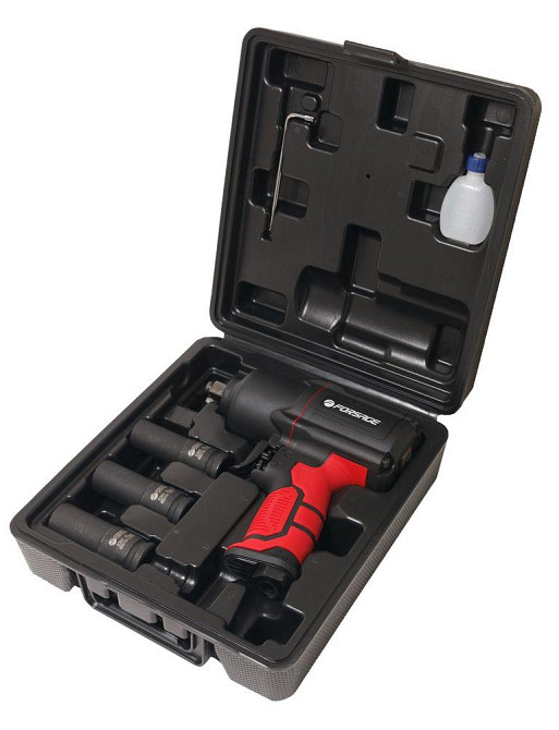 Пневмогайковерт ударний "Twin Hammer" з регулюванням зусилля в полегшеному корпусі 1/2 "+ набір голо Одеса - фото 1