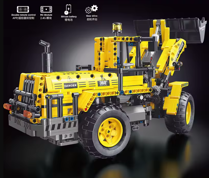 Конструктор детский.Бульдозер игровой на дистанционном управлении 1608 детали Каменец-Подольский - изображение 7