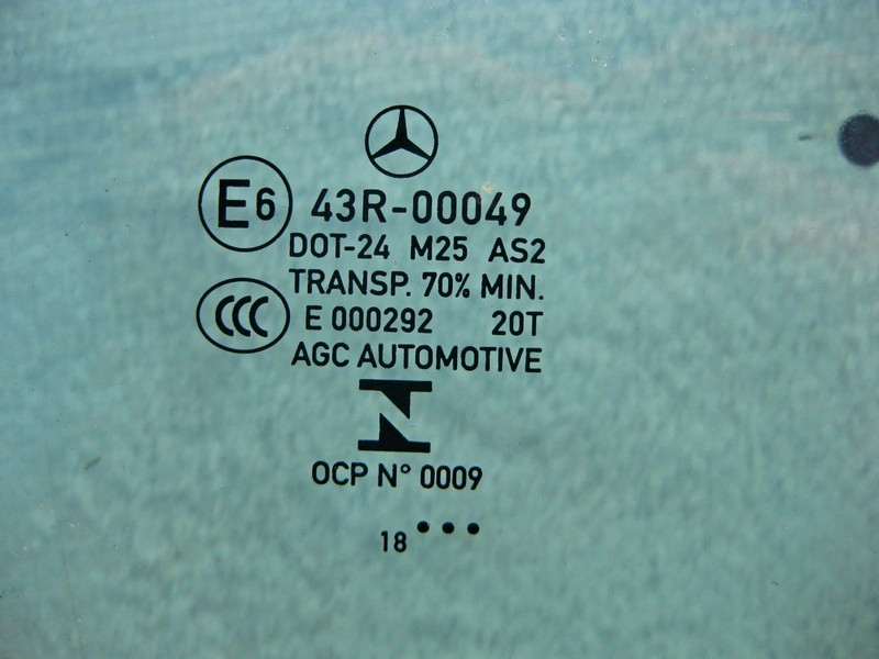 Mercedes-Benz  A2057350110 43R-00049 Скло задніх правих дверей C-Class W205 Одеса - фото 3