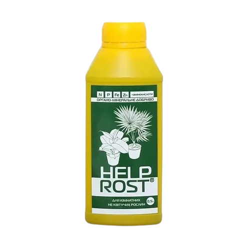 Добриво для кімнатних та садових декоративно-листяних рослин органо-мінеральне 500мл Жива земля Хелпрост Житомир
