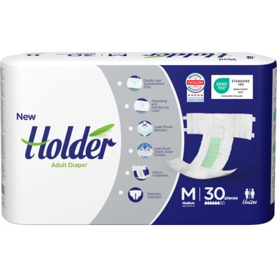 Подгузники для взрослых Holder Adult Diapers M Medium 30 шт (8697405344413) Винница - изображение 1