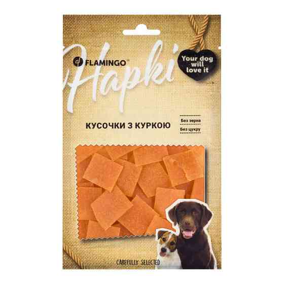 Ласощі Flamingо кусочки з м'ясом курки для собак 75г (611064) Київ