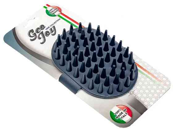 Щетка резиновая GeoJoy Long для груминга собак, размер 27 х 13.5 х 2.5 см Винница