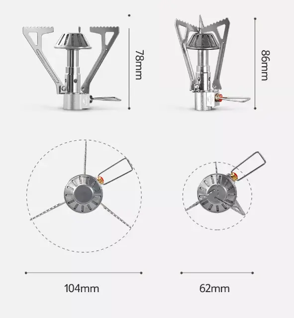 Газовий пальник Naturehike NH21RJ004 2200W під різьбовий балон Вінниця - фото 9