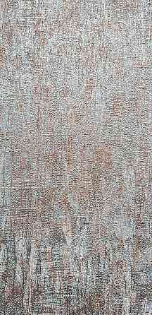 Шпалери вінілові на флізеліні Marburg Aura метрові під штукатурку під бетон бірюзові з коричневим Київ