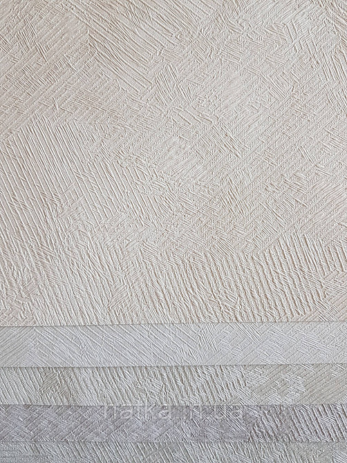 Шпалери метрові вінілові на флізеліні Sintra Structure під штукатурку мазки смужки бежеві з глянцем 448809 Київ - фото 3