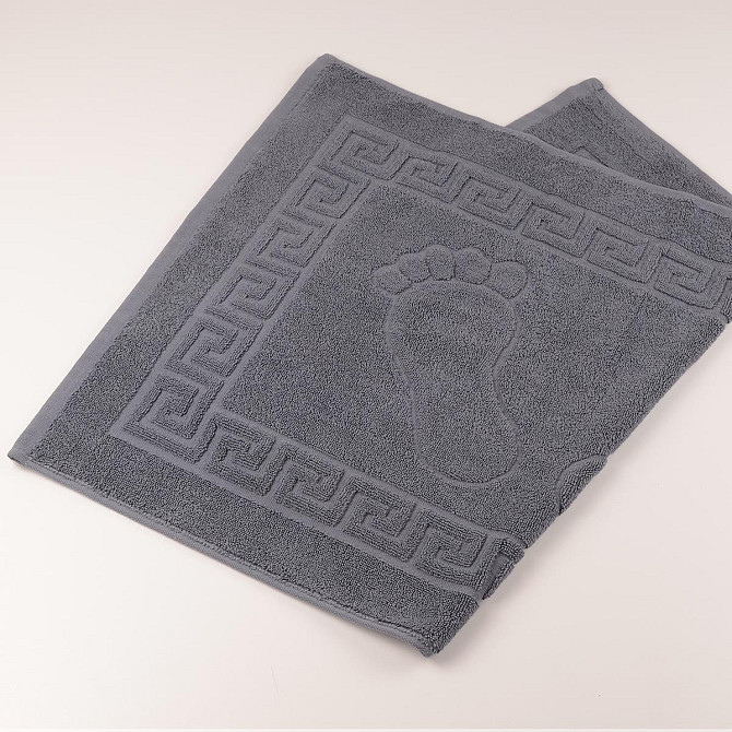 Махровий рушник для ніг GM Textile 50х70см 600г/м2 (Сірий) Суми - фото 2