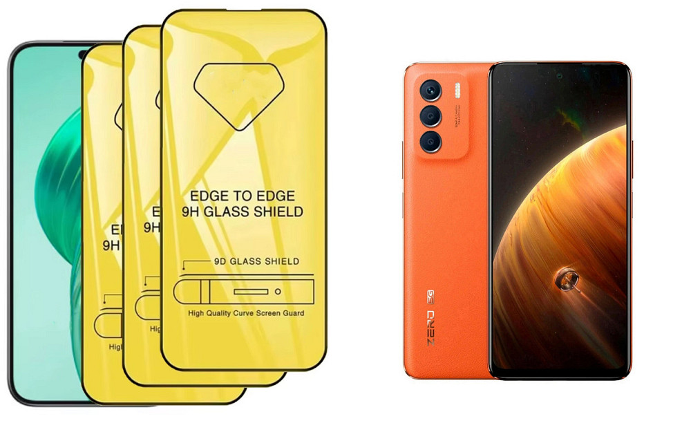 Захисне скло DefenzoGlass для Infinix Zero 5G 2023 – подвійна міцність Київ - фото 1