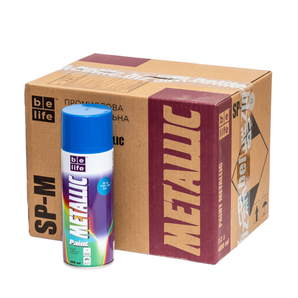 Belife краска №341 голубая металлик 400 мл Харьков - изображение 3