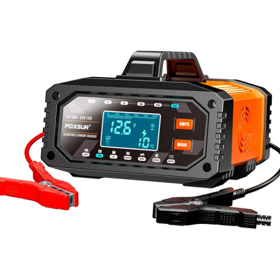 Зарядний пристрій FAC-200 (12 V 20 А — 24 V 10 A) з режимом блока живлення (Жовтогарячий) Вінниця
