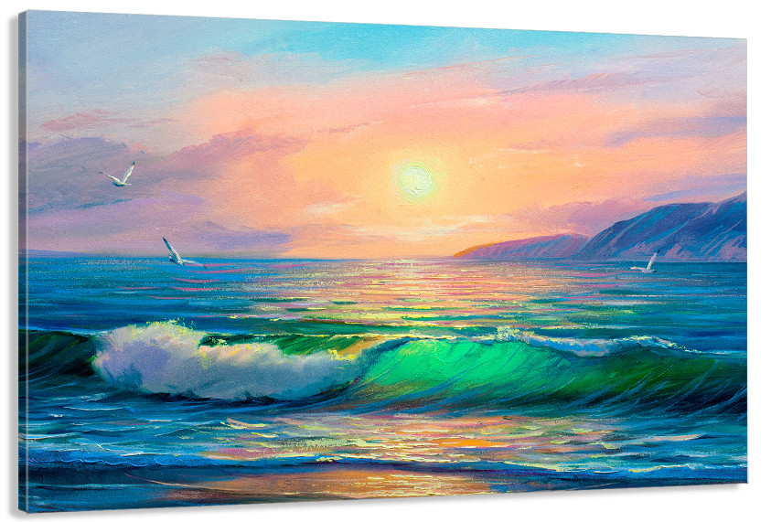 Картина полотно у вітальню / спальню   Природа  моря   MLP_362 ( 60х30см ) 80х160см Київ - фото 1