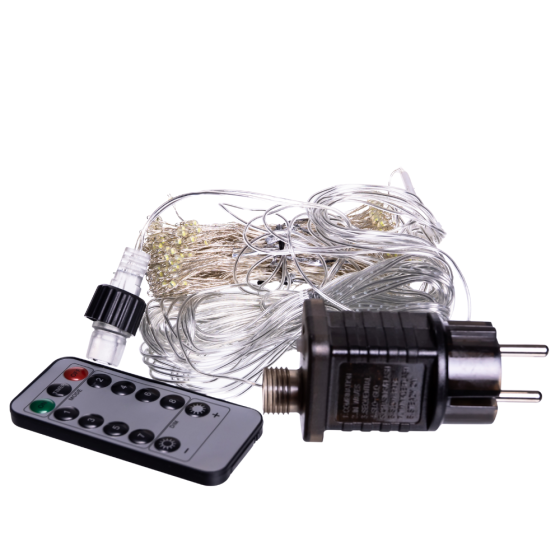 Новорічна гірлянда Хвойна лапа 3х2 м 400 LED Жовте світло D400LED2MY Коломыя