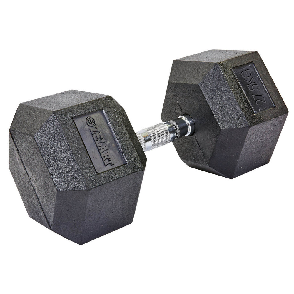 Гантель 27.5 кг цільна шестигранна гексагональна Zelart Київ - фото 6