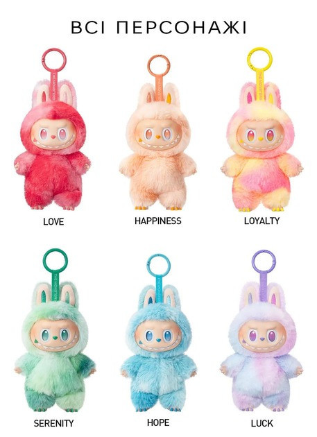 Игрушка мягкая детская Лабубу Labubu сюрприз мягкий брелок Energy v3 Series цвет рандомный Каменец-Подольский - изображение 2