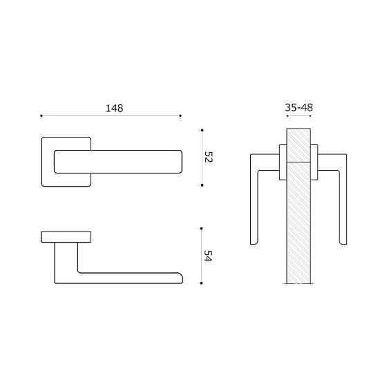 Ручка SYSTEM FOSIL Белый мат Киев