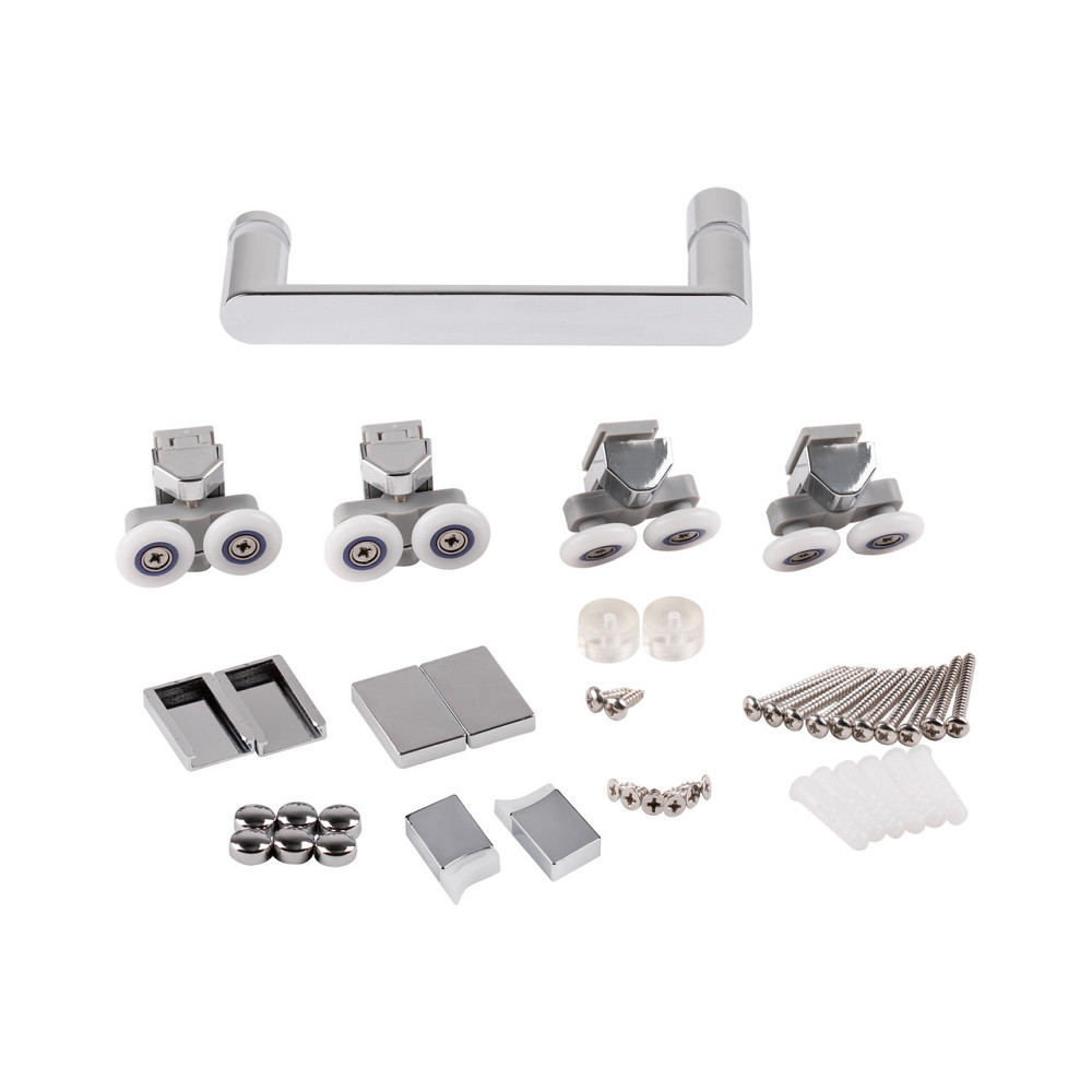 Душевая дверь в нишу Qtap Taurus CRM2011-12.C6 110-120x200 см, стекло Clear 6 мм, покрытие CalcLess Киев - изображение 8