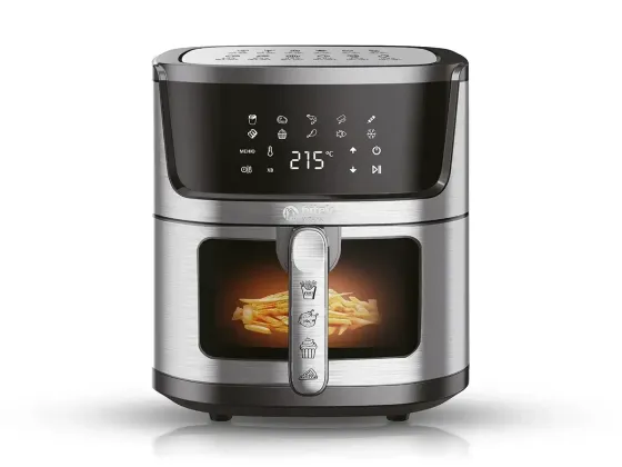 Аэрофритюрница BITEK BT-5395 14л 4800Вт, сенсорная, 2 ТЭНА, обзорное окно, 10 программ, черная Одесса