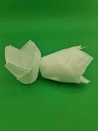 Тарталетки паперові для кексів ТЛ-150 Тюльпан Білий" (50*60/80) (100 шт.) (1 уп.) Харків