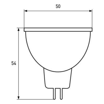 Лампочка Eurolamp LED SMD MR16 5W GU5.3 3000K 12V (LED-SMD-05533(12)(P)) Вінниця